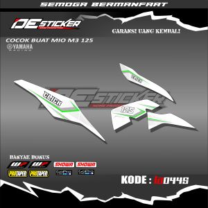 Striping Variasi Motor Mio M3 Motif BALAP keren Click Semi Full Kode LA0445