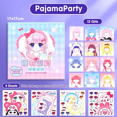 LS Buku Stiker Diy Dress Up Girl |Mengasah Kreativitas Anak Stickers Dress Up Book / Buku Sticker Dandan Make Up Diy Mainan Edukasi Anak Usia Dini