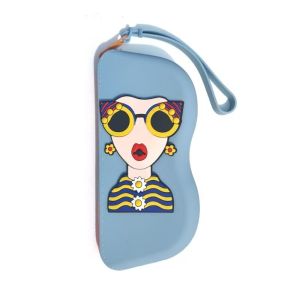 GENENIC Multifunctional Silicone Glasses Bag Waterproof Dustproof Small Items Bag Lightweight Cartoon Sunglasses Storage Bag Female