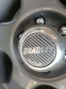 Bradley center cap sticker Silicone / Dome type Sticker ( Sold by Piece ) for 16inchs Mags