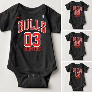 Baby Monthly Onesies - Basketball Jersey -  CBulls