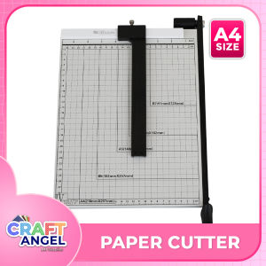 Officom Paper Cutter Board Metal Based A3/A4/A5/B4/B5 Size with Adjuster and Sliding Paper Guide Marker Paper Trimmer
