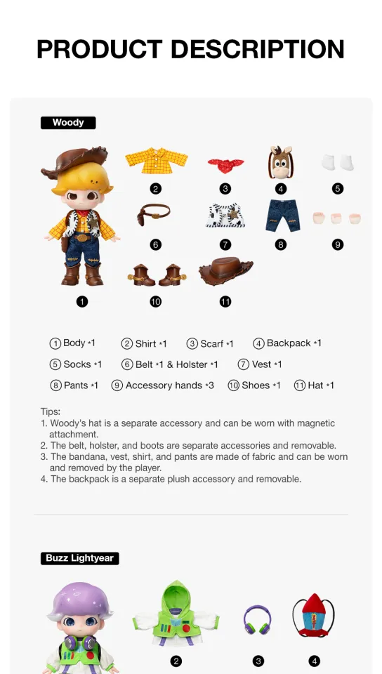 POP MART DIMOO Toy Story Series 1/8 Action Figure Blind Box