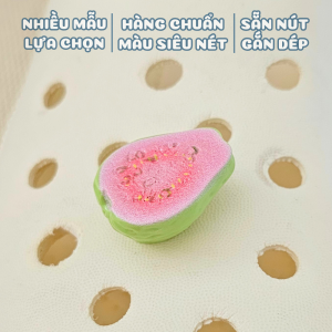 Charm gắn dép A129 mẫu đa dạng Sticker gắn dép sục mẫu nhựa cứng trang trí giày dép