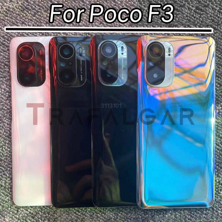 Clear cover replacement for Xiaomi Poco F3 back glass panel rear ...