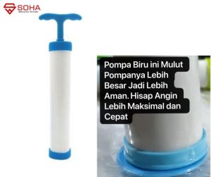 MVS-12 Alat Pompa Tangan Manual SEDOT Vacuum Bag Hand Pump Kantong Vakum Plastik Baju Pakaian Pompa Plastik Laundry