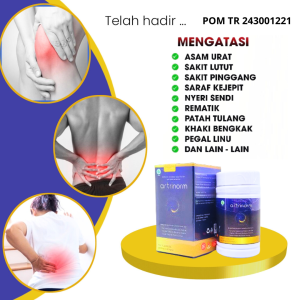 Kapsul ARTRINORM Herbal Pegal Linu obat suplemen herbal untuk membantu meringankan nyeri dan badan capek 60 kapsul