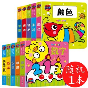 【宝贝认知洞洞书】第二辑 精装纸板书（全套10册）宝宝撕不烂早教启蒙认知益智故事书 幼儿恐龙数字水果交通工具绘本 中英双语 Baby Toddler Chinese English Picture Boardbook Buku WeBuild