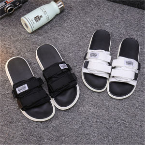 รองเท้าชายหาดลำลองผู้ชาย รองเท้าแตะพื้นหนา ปรับขนาด สบาย ระบายอากาศ ฤดูร้อน ส่งเร็ว