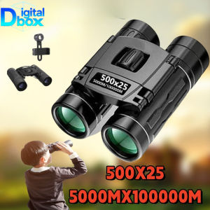 Portable HD Zoom 5000M/50000M Binoculars Powerful Folding Long Distance Vision Outdoor Camping Sports