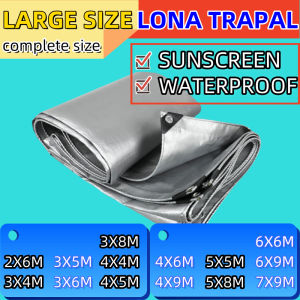 Lona Trapal PE Materyal na Pinakapal na Dobleng Pilak na Tarpaulin Plantang Awnings Shade Hindi Tinatagusan ng Tubig Tarp Net