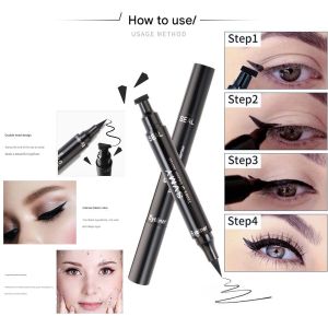 EYELINER STAMP DOUBLE HEAD DESIGN WATERPROOF LONG LASTING SPECIAL MODEL FASTING DYING EYELINER 6501