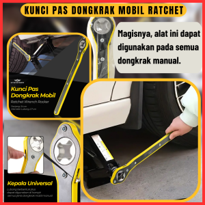 Kunci Pas Dongkrak Mobil Dapat Digunakan Pada Semua Dongkrak Manual Ratchet Wrench Rocker