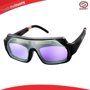 【Alloet】 Solar Auto Dimming Welding Goggles for Argon Arc Welding Eye Protection with Adjustable Fit and Clear View