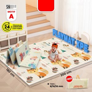 SYARIAH TOYS PHYTONA MYMAT SOFT FOAM WATERPROOF PLAYMAT BAHAN XPE PREMIUM QUALITY MATRAS TIKAR KARPET LIPAT 180 X 200 TEBAL 10MM
