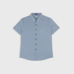 Áo Sơ Mi Nam Ngắn Tay VIỆT PHÁP Form Regular – Sơ Mi Lụa Lạnh lịch lãm sang trọng 11255