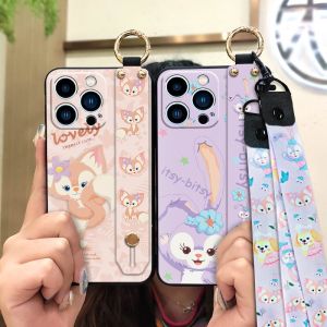 Cute Dirt-resistant Phone Case For ZTE Blade A34 Back Cover Anti-dust Anti-knock Waterproof Ring Phone Holder Kickstand