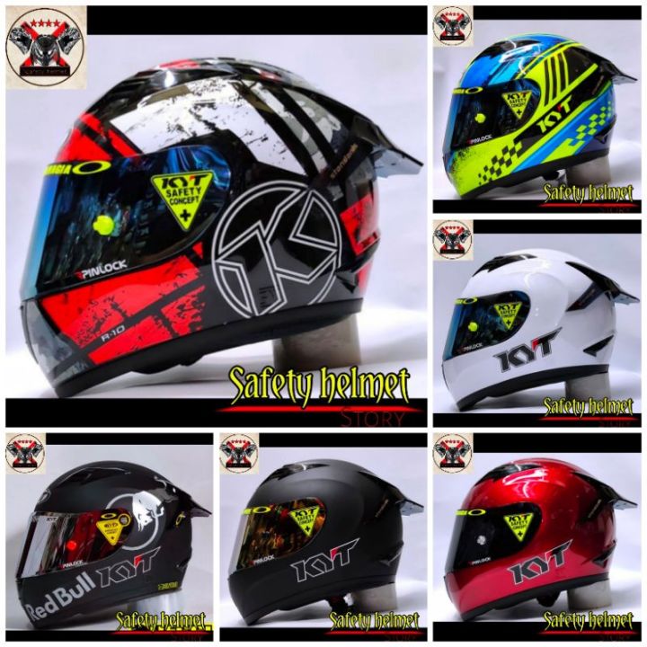 Helm Full Face KYT R-10 Original Custom Model | Helm Pria | Helm Murah