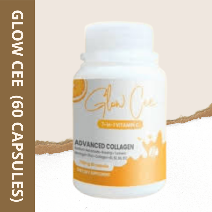 Glow Cee Vit C Sodium Ascorbate Collagen Rosehip Turmeric Moringa B1 B2