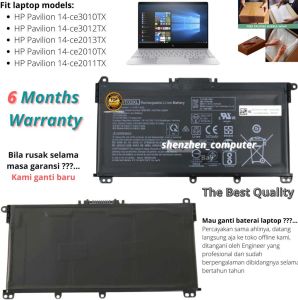 Baterai HP Pavilion 14-ce3010TX 14-ce3012TX 14-ce2013TX 14-ce2010TX 14-ce2011TX High Quality