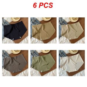 oobest 【PH Stock】12pcs 7A Mulberry Silk Milk Panties Womens Seamless High Waist Panty Ice Silk Antibacterial Panty M-XL (3 Days Delivery)
