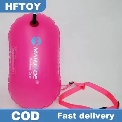 HFTOY 1PC PVC bơi phao an toàn không khí khô Tow Bag Float Inflatable tín hiệu trôi Túi