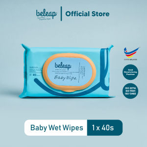 beleap Biodegradable Baby Wet Wipe Tissue (1x 40s)- Extra Large Extra Thick