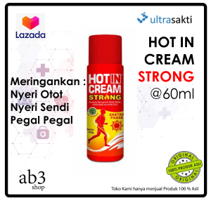 HOT IN CREAM STRONG 60 GRAM BOTOL / HOTIN CREAM STRONG MERAH 60 ML