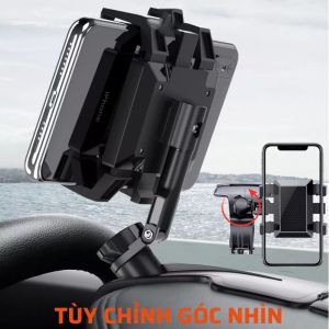 Giá đỡ điện thoại ô tô đa năng - Bảng điều khiển đa góc & Giá đỡ kính chắn gió cho tất cả điện thoại thông minh Chân đế điều hướng rảnh tay