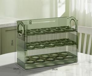 กล่องเก็บไข่ใส กล่องเก็บของในครัวแบบมัลติชั้น