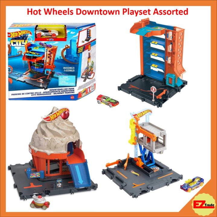 Car Wash Toy City Downtown Ice Cream Swirl (Parlour) Set With