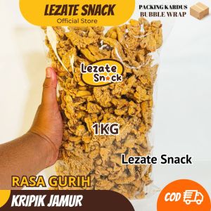 Kripik Jamur Tiram Crispy 1kg Kiloan Murah Enak Gurih / Keripik Jamur Crispy Kiloan Snack Grosir Crispi