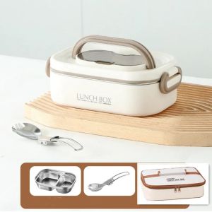 1500ml Double Layers Stainless Steel 304 Thermal Lunch With Insulation Bag Leak-Proof Bento Student Food Container2026