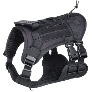 Adjustable Tactical Dog Harness Vest With Hand Military Dog Harness for Heavy Duty Big Dog Strong