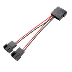 IDE lớn 4pin để nhỏ 4pin Fan D cổng Bộ chuyển đổi điện cáp nối y splitter 1 để 1/2/3/4 cho máy tính cho trường hợp fan hâm mộ