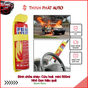 Bình Chữa Cháy mini bình cứu hoả cho xe ô tô nhỏ gọn tiện lợi mà hiệu quả loại 500ml