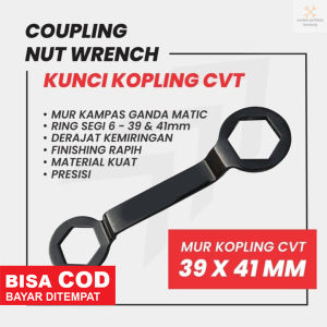 Grip On KUNCI Tahanan MUR / Baut / Baud KOPLING Treker CVT Matic STEL KLEP MOTOR 39x41MM 39x41 39 x 41 mm Coupling Nut Wrench grip on