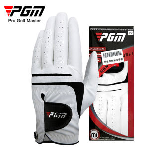 PGM Golf Gloves Men’s Single Golf Gloves for Men Synthetic Sheepskin PU Leather Breathable ST022