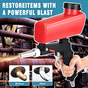 BERGARANSI JOUSTMAX Sand Blaster alat sandblasting pasir spray gun Gravity Pneumatic 90 PSI AS118 3