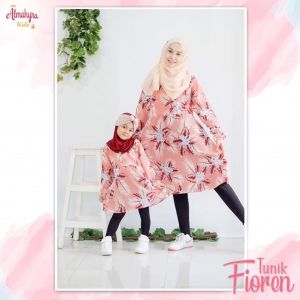 Baju Dress Tunik Anak Motif Corak Bunga / Tunik Fioren