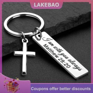 【LAKEBAO】 Để cho Thần dẫn · · · Đức tin qua thép không gỉ Keychain Tôn Giáo Móc Chìa Khóa Vòng Ví Túi ba lô quyến rũ Quà Tặng hàng ngày