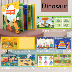 (ENG) Busy Book Quiet Book Play Book Montessori Book Early Learning Kids Books Toddler Book Activity Book for Kids安静书