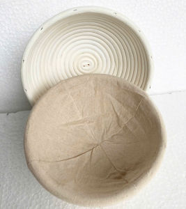 Rổ Bánh Mì Oval Mây Kèm Vải Lót Đa Năng Thùng Đựng Đồ Tiện Ích