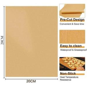 100pcs Kraft Parchment Paper for Baking Paper Parchment Non-Stick Wax Paper for Food Oil Absorption Unbleached Paper Oil Absorption Kitchen Bakeware Papers