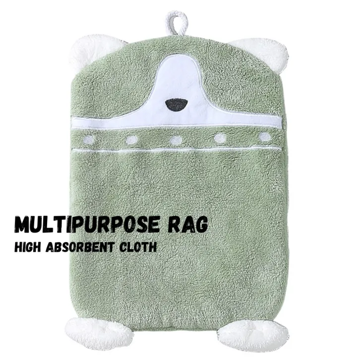 Cute Animal Decorative Multipurpose Rag Bathroom Hanging Hand Towel ...