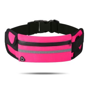 Sports Waist Bag Running Gym Cycling Pouch Gym Marathon Waist Packs Waterproof Reflective Strips Belly Bag Running Waist Pouch Bag Pocket Outdoor Sports Fitness 运动腰包