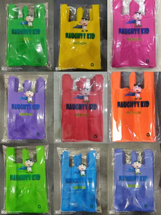50pcs of sando eco plain bag colors available in M size 20*12*5