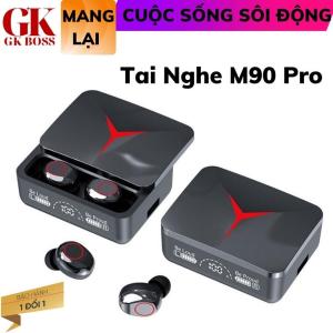 Tai Nghe Không Dây Bluetooth M90 Pro Nắp Trượt Âm Thanh To Rõ Độ Trễ Thấp Âm thanh vòm cực hay Chống nước IPx7 BH uy tín 1 đổi 1