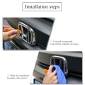 For Honda CRV CR-V 2007-2011 G3 Gen 3 Acrylic Honda Black 3D Emblem Front Rear Steering Wheel Logo Frame Panel Cover Trim Badge Styling Accessories. 