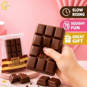 Chocolate Squishy Toy Slow Rising Stress Relief Fidget Cute Desk Decor Gift Girls Teens